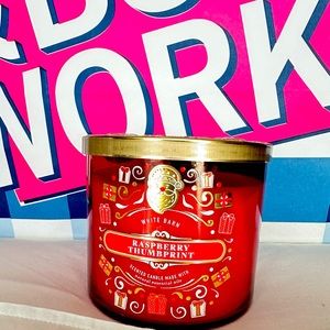 Bath and Body Works 2023 RASPBERRY THUMBPRINT Candle